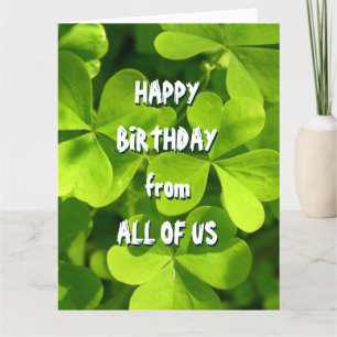 St. Patrick's Day Irish Birthday från hela Kort