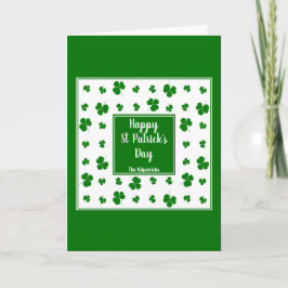 St patrick's day Irish Blessings Shamrock Mönster Helgkort