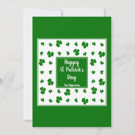 St patrick's day Irish Blessings Shamrock Mönster Julkort