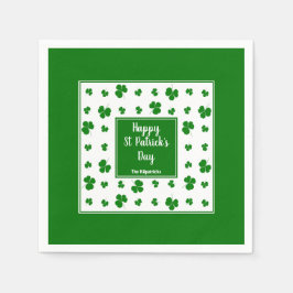 St patrick's day Irish Blessings Shamrock Mönster Pappersservett
