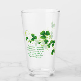 St. Patrick's Day Irish Bluting Pint Glass Glaskopp