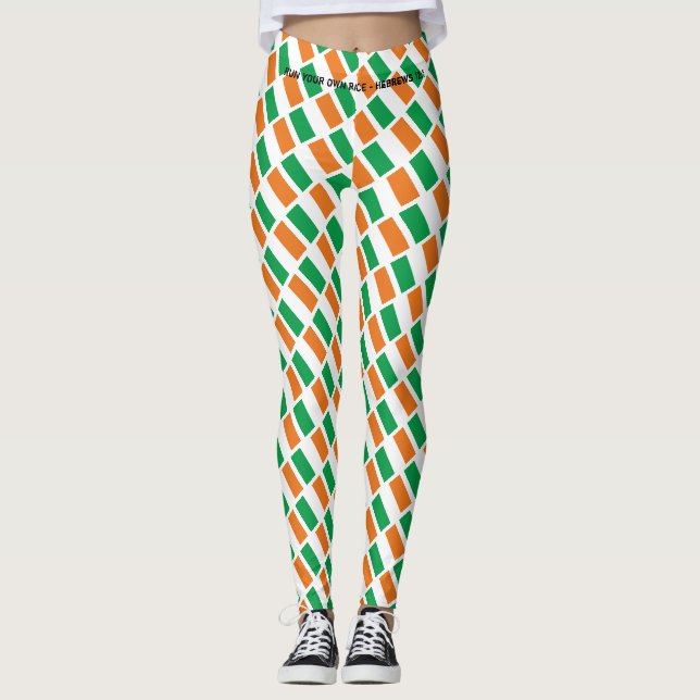 St patrick's day IRISH Christian SPRINGA DIN EGEN  Leggings (Framsida)