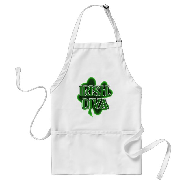 St. Patrick's Day Irish Diva Förkläde (Framsidan)