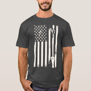 St patricks day Irish Draft Beer American Flagga T Shirt