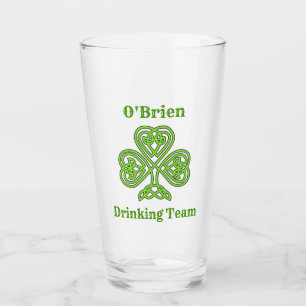 St patricks day Irish Drinking Team Shamrock Glaskopp