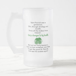 St. Patrick's Day Irish Drinking Toast Beer Mugg
