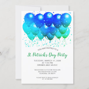 St. Patrick's Day Irish Firande Party Inbjudningar