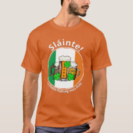 ST PATRICKS DAY Irish Flagga Beer Unisex T Shirt