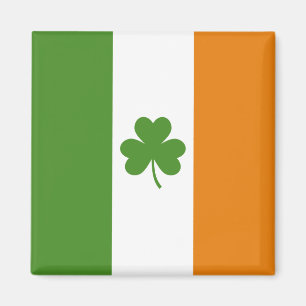 St patrick's day Irish Flagga med Shamrock Klöver Magnet