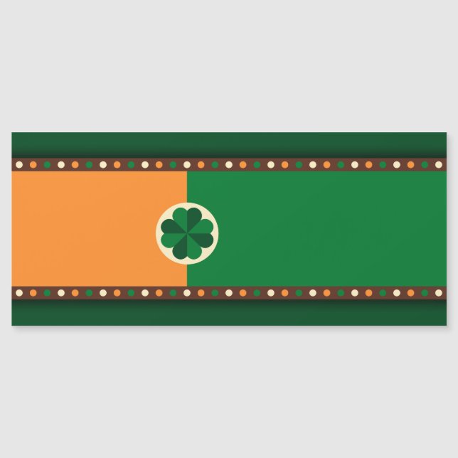 St patrick's day Irish Flagga Shamrock (Framsida)