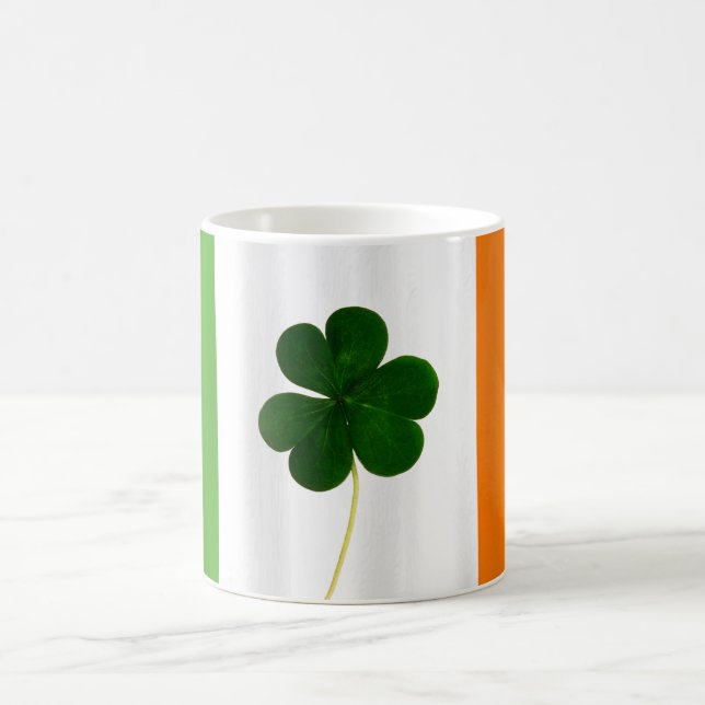 St. Patrick's Day Irish Flagga Shamrock Ireland Kaffemugg (Center)