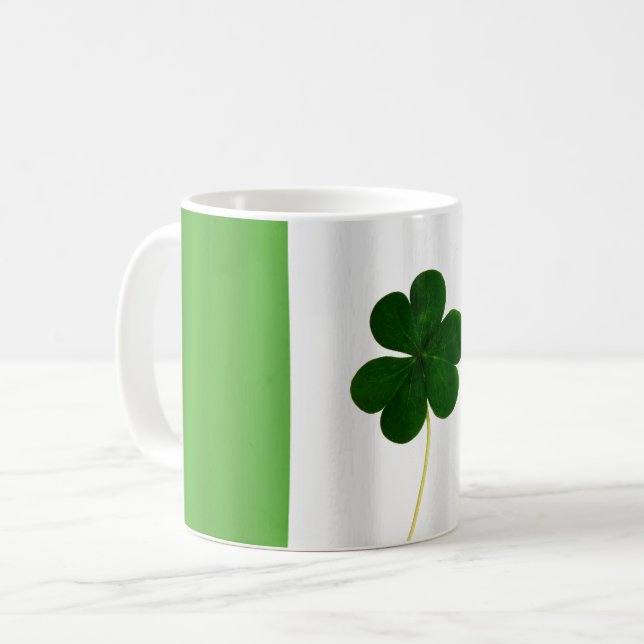 St. Patrick's Day Irish Flagga Shamrock Ireland Mu Mugg (Framsida vänster)