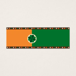 St patrick's day Irish Flagga Shamrock Litet Visitkort