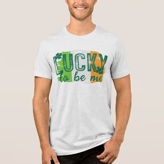 St. Patrick's Day Irish Flagga T-Shirt (Framsida)