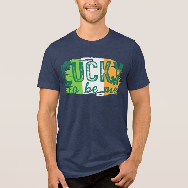 St. Patrick's Day Irish Flagga T-Shirt (Framsida)