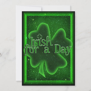 St. Patrick's Day Irish för en dag Inbjudningar