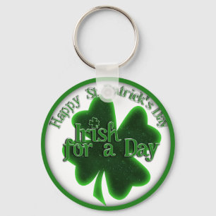 St. Patrick's Day Irish för en dag Nyckelring