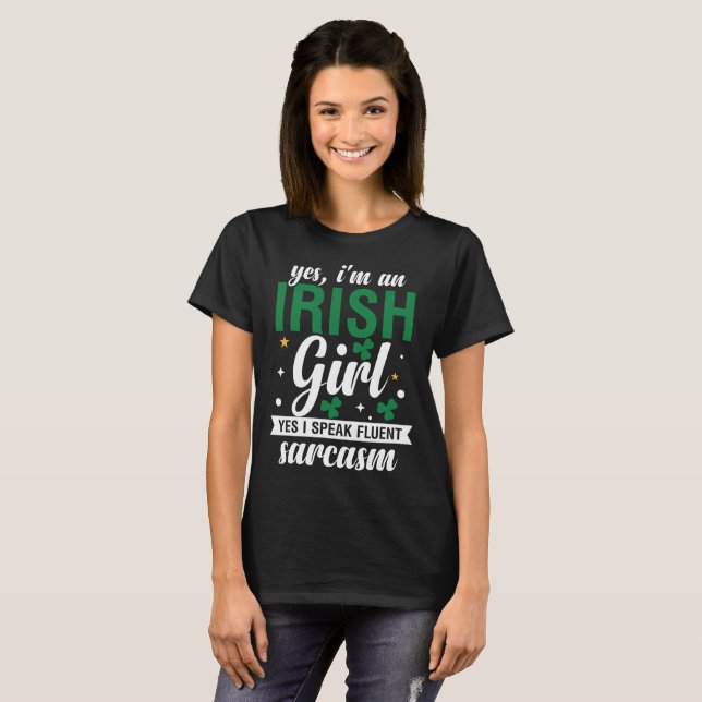 St patricks day, Irish Girl Coola T-Shirt (Hel framsida)