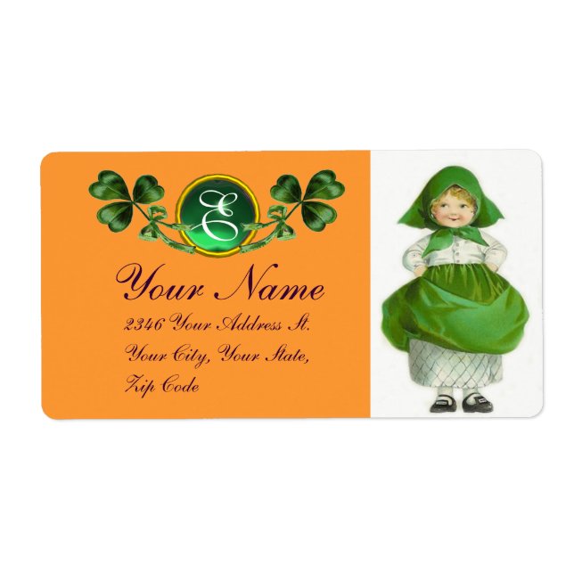 ST PATRICK'S DAY- IRISH GIRL OCH SHAMROCKER FRAKTSEDEL (Framsidan)