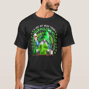 St patrick's day Irish Gnome Drink Vin Shamrock R T Shirt