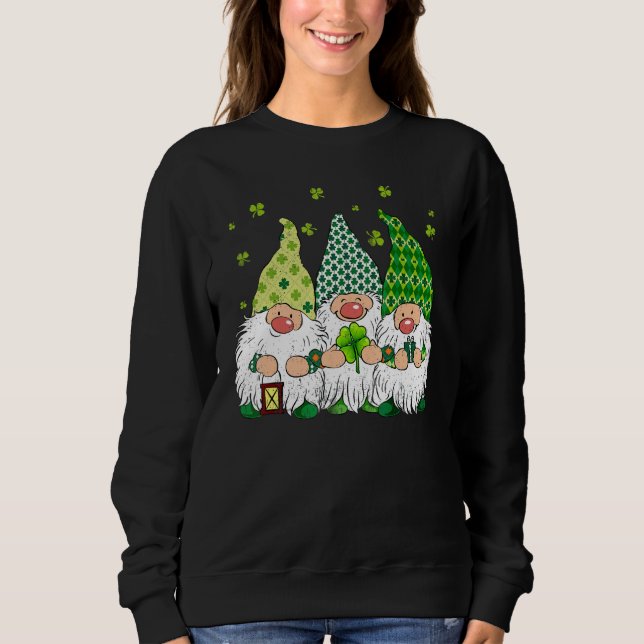 St patricks day Irish Gnomes Leprechaunss Funky St T Shirt (Framsida)