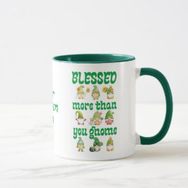 St patrick's day Irish Gnomes Mugg