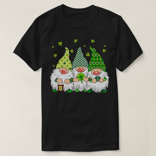 St patricks day Irish Gnomes's Funky St Pattys Day T Shirt (Design framsida)
