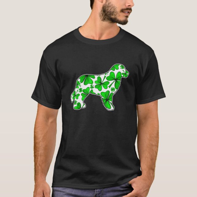 St. Patrick's Day Irish Golden Retriever Hund Sham T Shirt (Framsida)