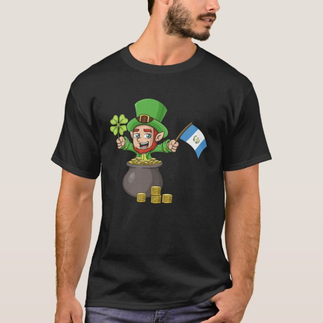 St Patricks Day Irish Green Guatemala Guate Chapin T Shirt (Framsida)