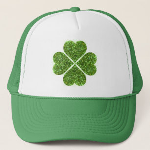 St. Patrick's day, Irish grönt glittrande klöver Keps