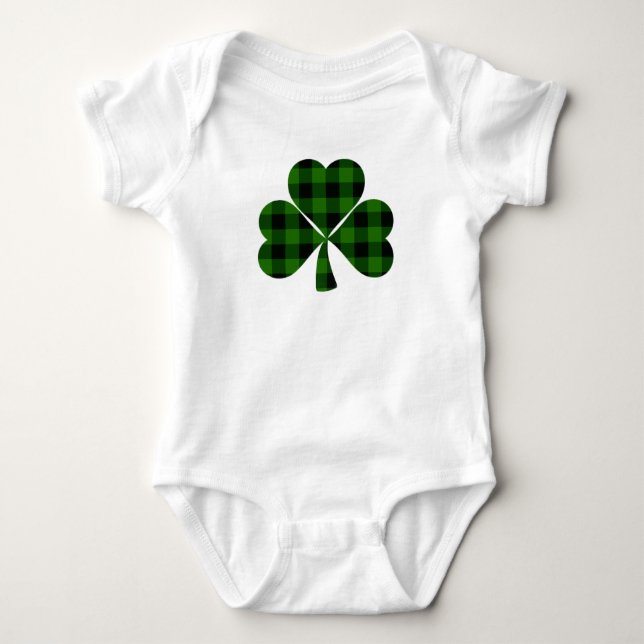 St. Patrick's day, Irish grönt plaid Shrock T Shirt (Framsida)