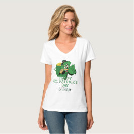 St. Patrick's Day Irish grönt som hade Shamrock T Shirt