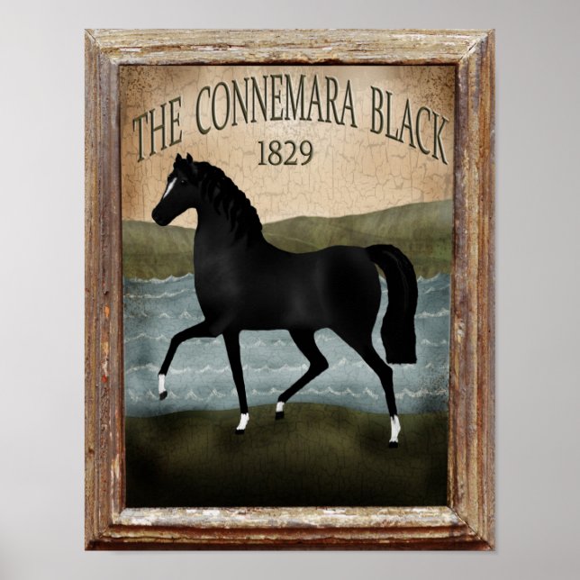 St patricks day Irish Horse, anpassningsbar Farm S Poster (Framsidan)