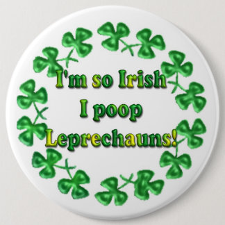 St. Patrick's Day Irish Humous Buttons Stift Knapp