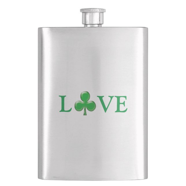 St. Patrick's Day Irish Kärlek Grönt Klöver Shamro Fickplunta (Framsidan)