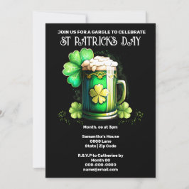 St patrick's day Irish ölturen schrock klöver Inbjudningar