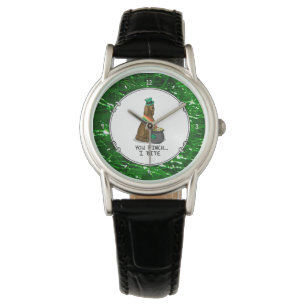 St. Patrick's Day Irish Setter Hund (red 1) Armbandsur