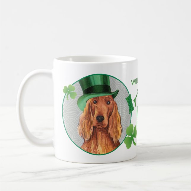 St. Patrick's Day Irish Setter Kaffemugg (Vänster)