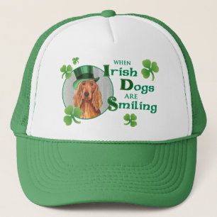 St. Patrick's Day Irish Setter Truckerkeps