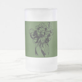 St. Patrick's Day Irish Shamrock Bouquet Frostat Ölglas