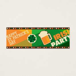 St patrick's day Irish Shamrock Party Litet Visitkort