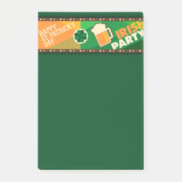 St patrick's day Irish Shamrock Party Post-it Block