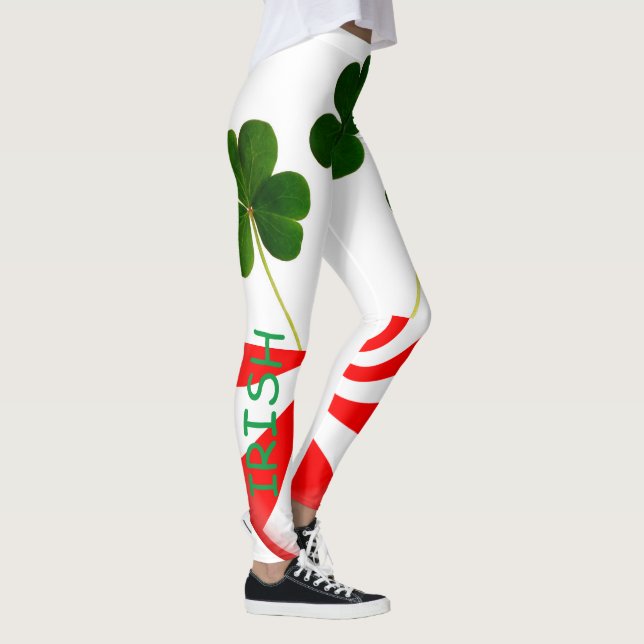 St patrick's day Irish Shamrock Peppermynt 2020 Leggings (Höger)
