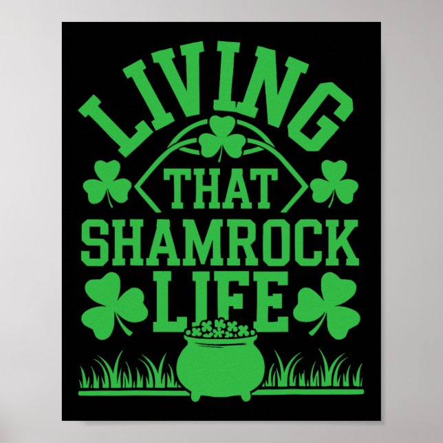St patricks day Irish Shamrock Shenanigan Ireland Poster (Framsidan)