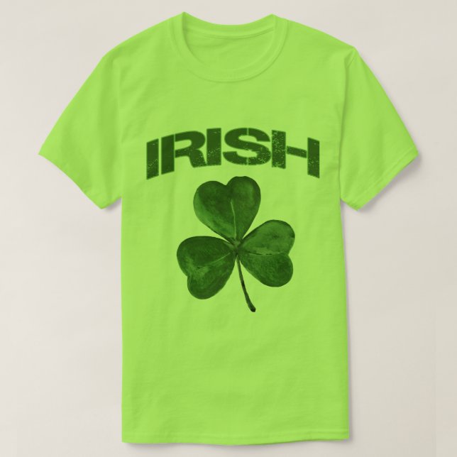St. Patrick's Day Irish Shamrock T-Shirt (Design framsida)