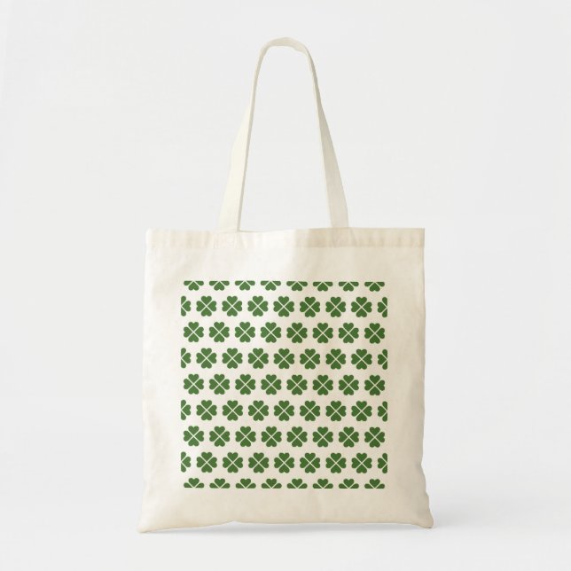 St patrick's day Irish Shamrock Tote Bag Tygkasse (Framsidan)