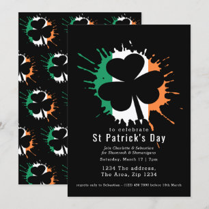 St patricks day Irish Shamrocks and Shenanigans Inbjudningar