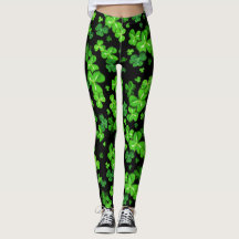 St. Patrick's Day Irish Shamrocks Mönster Leggings