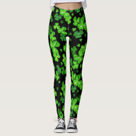 St. Patrick's Day Irish Shamrocks Mönster Leggings