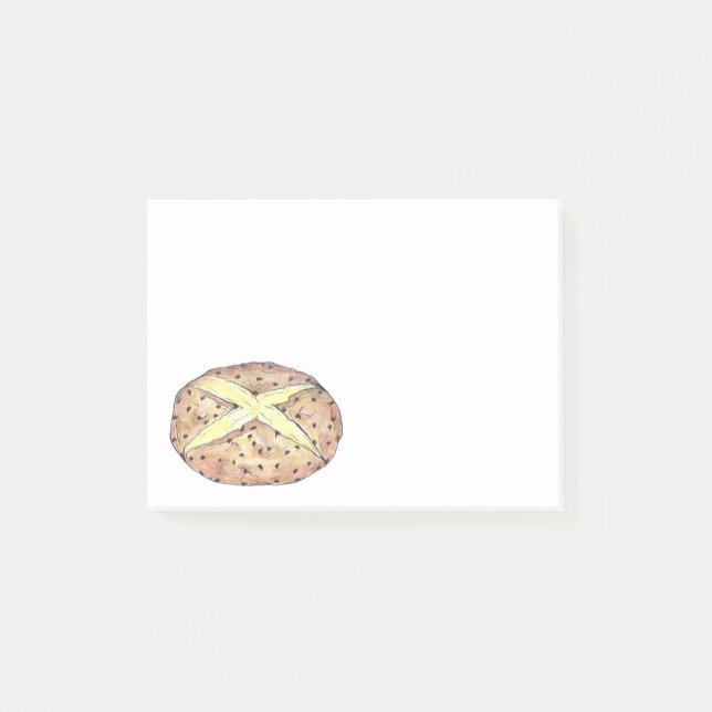 St. Patrick's Day Irish Soda Bread Loaf Ireland Post-it Block (Framsida)